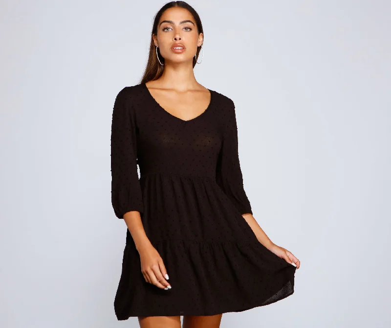 Effortless Vibes Stylish Babydoll Dress