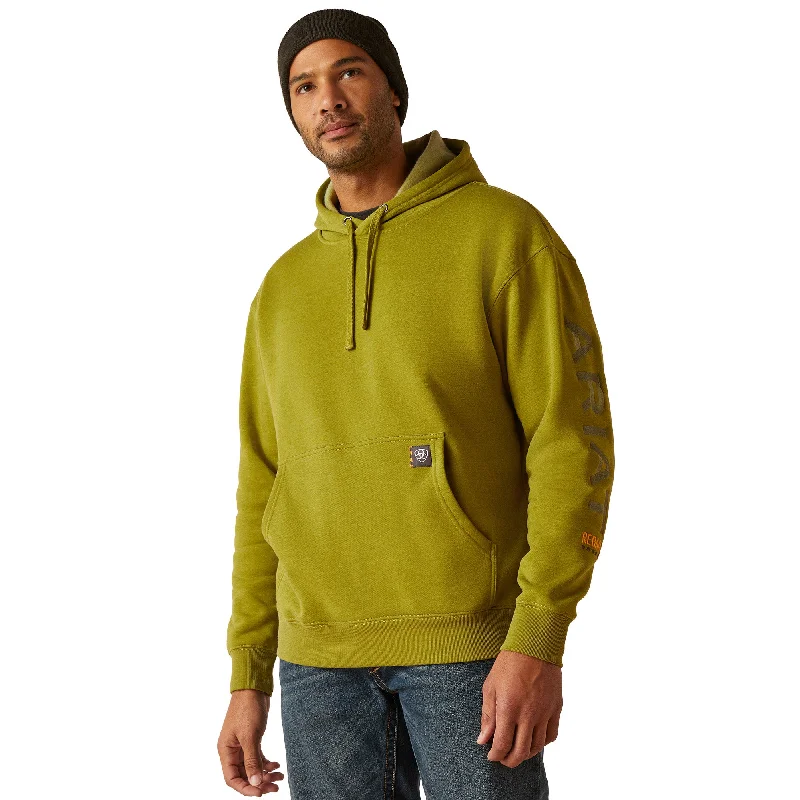 Ariat Men's Rebar Graphic Going Green Heather Hoodie 10048869