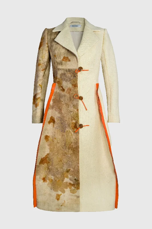 Natural Print Butter Crinoline Coat