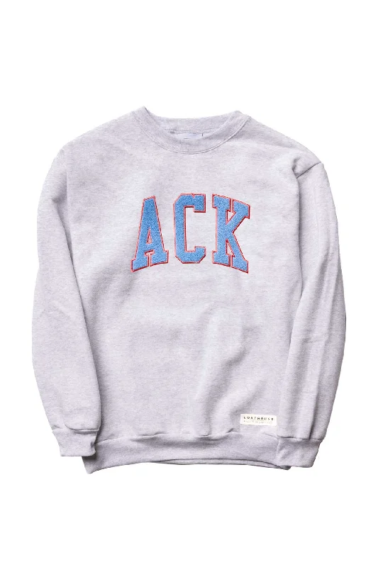 BOATHOUSE ACK CHENILLE CREW Hoodie with Mock Neck Collared Structured