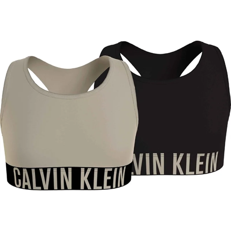 Calvin Klein Bralette 2-Pack Mistybeige/Pvhblack Supportive Wireless Bra
