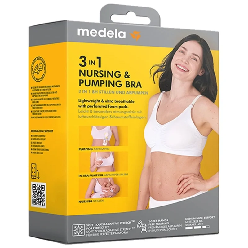 medela 3-i-1 Nursing and Pumping Bra Black