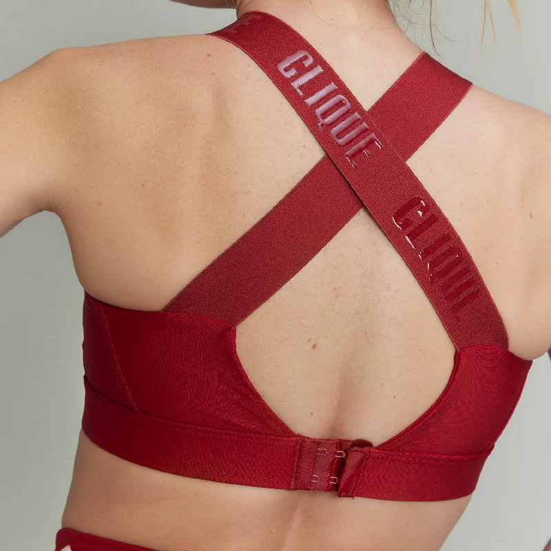 CLQ Super Support Bra Carmine Push-Up Wireless Bra