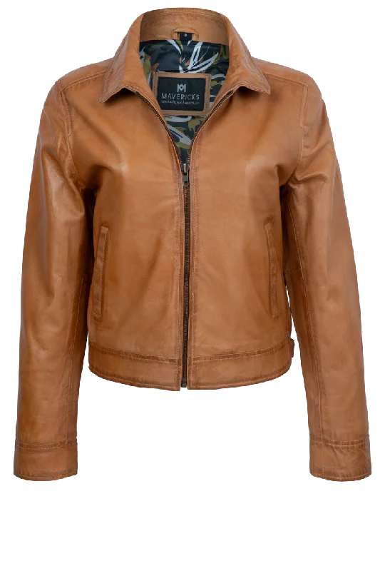 Pinto Ranch Caramel Leather Jacket