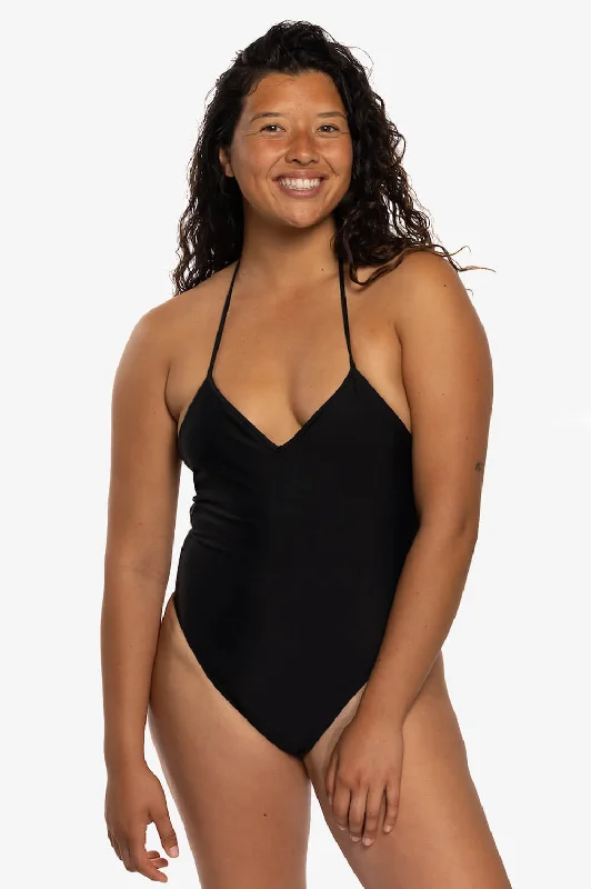 Lucia Surf One Piece - Black Comfortable Swim Shorts